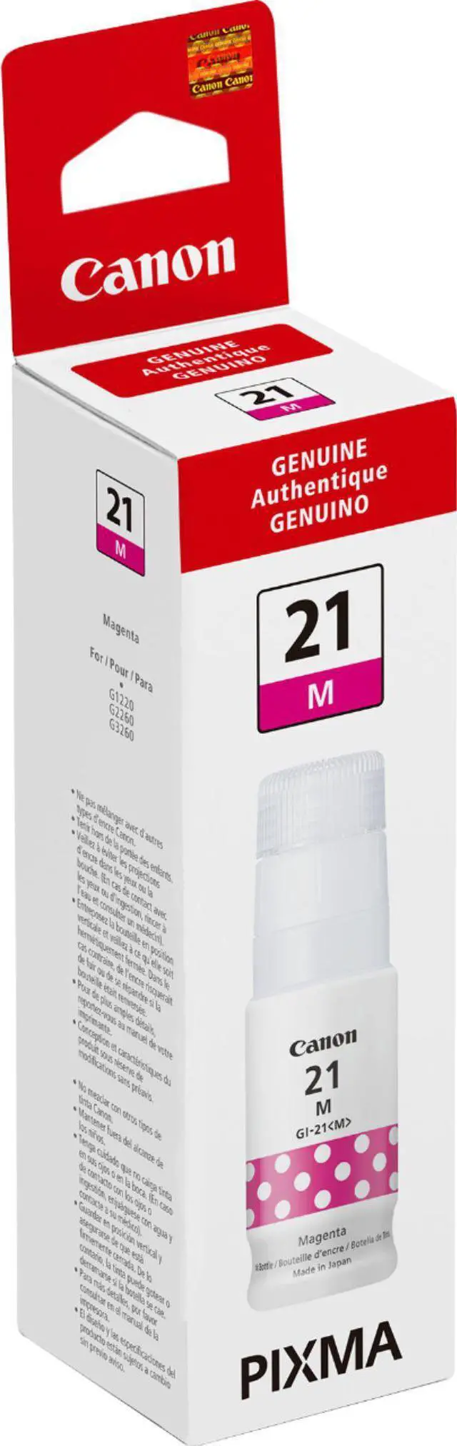 Alt view image 12 of 12 - Canon GI-21 Magenta Ink Tank 4538C001