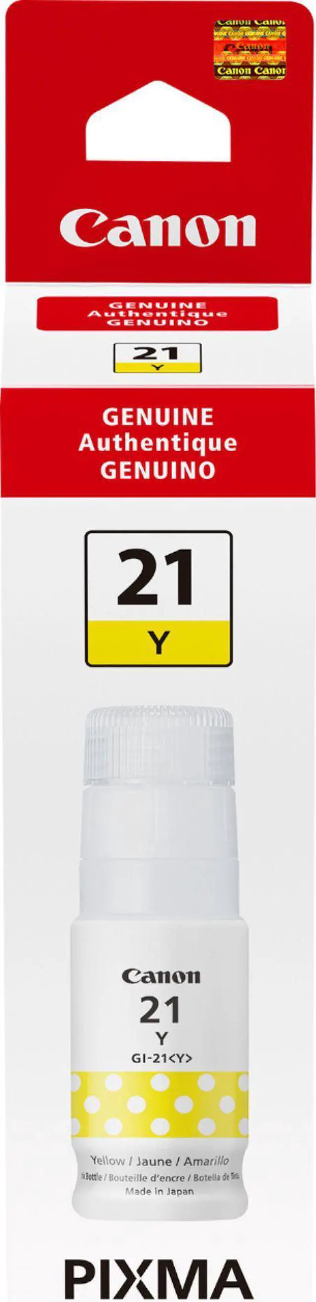 Alt view image 12 of 15 - Canon GI-21 Yellow Ink Tank 4539C001