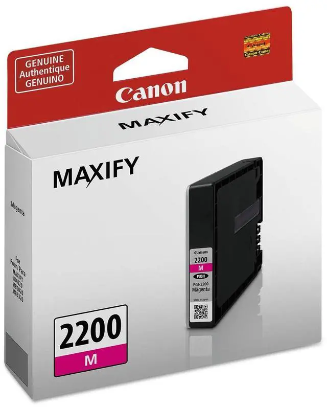 Alt view image 12 of 16 - Canon PGI-2200 Magenta Pigment Ink Tank #9305B001