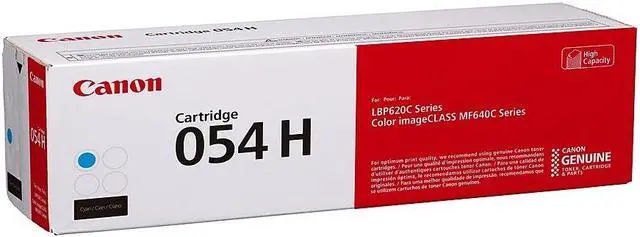 Alt view image 16 of 20 - Canon 054H Original Toner Cartridge Cyan 3027C001