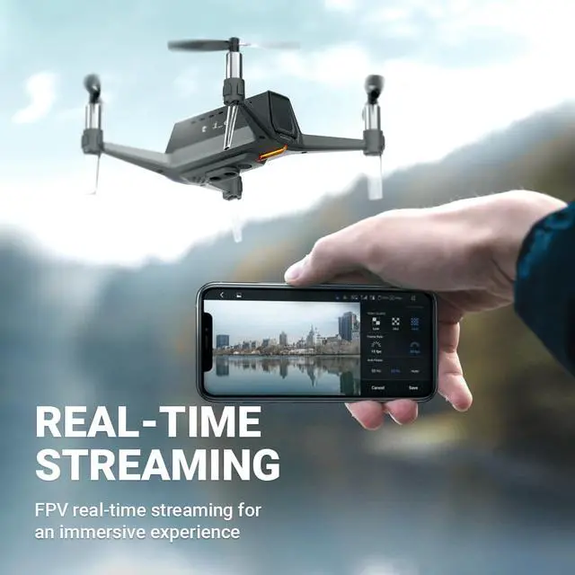 Alt view image 5 of 8 - SHIFT RED Drone HI-LITE PKG - Easy & Free Flight with 3D-Sensing Controller, Autonomous Follow me, Stable Hovering, FHD Camera for Kid & Adult, One-Click sharing to social media, 4 LV speed
