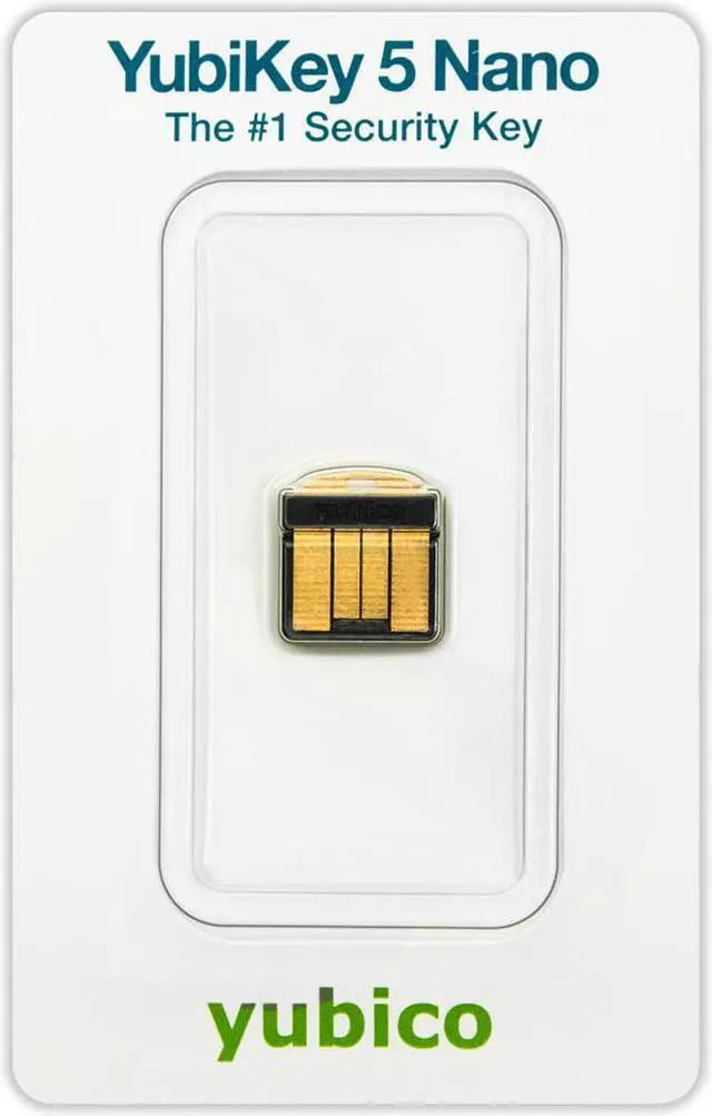 Alt view image 2 of 12 - Yubico YubiKey 5 Nano - Two factor authentication security key -  USB-A