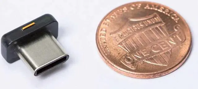 Alt view image 2 of 14 - Yubico YubiKey 5C Nano - Two factor authentication security key -  USB-C