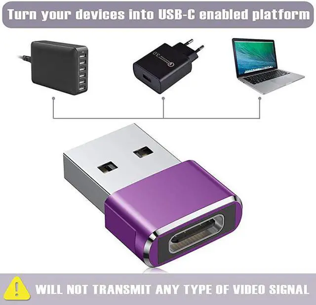 Alt view image 2 of 7 - C Female to Male Adapter (2 Pack),Type C to A Charger Cable Adapter for iPhone 11 12 Pro Max,Airpods iPad,Samsung Galaxy Note 10 20 S20 Plus S20+ 20+ Ultra,A71 5G,Microsoft Surface Duo