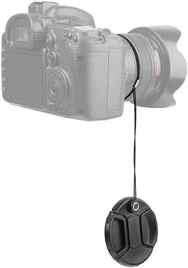 Alt view image 4 of 6 - 5 Pack Lens Cap Leash Lens Cap Keeper Holder Prevent Lens Cap Lost Compatible with DSLR SLR Camera CanonNikonSonyPanasonicFujifilm Camera and More