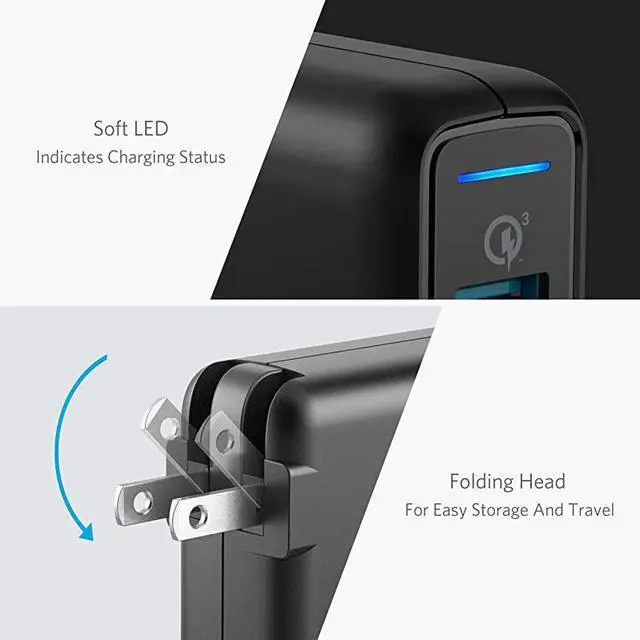 Alt view image 5 of 7 - Quick Charge 30 435W 4Port USB Wall Charger PowerPort Speed 4 for Galaxy S7S6edgeedge+ Note 45 LG G4G5 HTC One M8M9A9 Nexus 6 with PowerIQ for iPhone 7 iPad and More