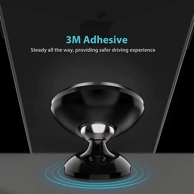 Alt view image 6 of 7 - Magnetic Phone Car Mount  Universal Car Phone Holder for Dashboard Cell Phone Car Kits 360° Adjustable Magnet Cell Phone Mount Compatible with iPhone Samsung LG GPS Mini Tablet and More