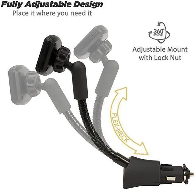 Alt view image 2 of 7 - MAG12VB MagicMount Magnetic Power Outlet Mount Holder for Vehicles In Frustration Free Packaging Black
