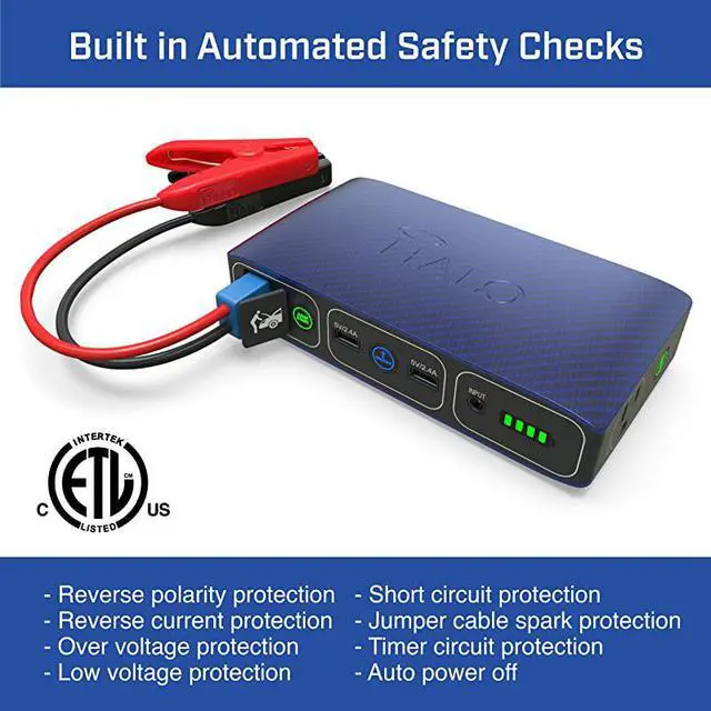 Alt view image 3 of 7 - Bolt 58830 mWh Portable Phone Laptop Charger Car Jump Starter with AC Outlet and Car Charger Silver Graphite