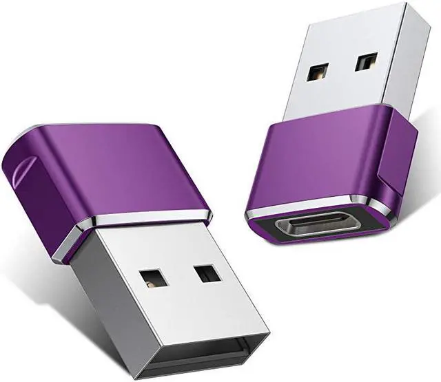 Main image of C Female to Male Adapter (2 Pack),Type C to A Charger Cable Adapter for iPhone 11 12 Pro Max,Airpods iPad,Samsung Galaxy Note 10 20 S20 Plus S20+ 20+ Ultra,A71 5G,Microsoft Surface Duo