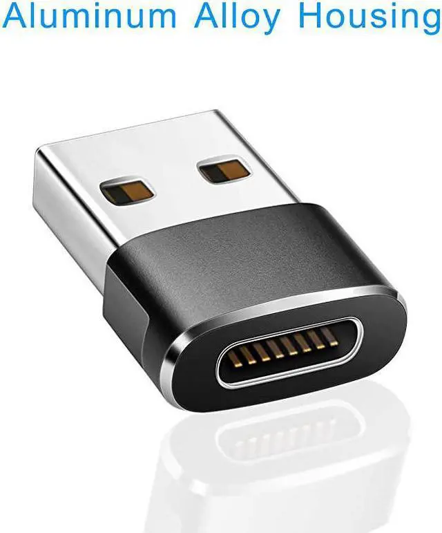 Alt view image 2 of 7 - USB C Female to USB Male Adapter 2 Pack Upgraded VersionType C to USB A ConnectorWorks with LaptopsChargersand More Devices with Standard USB A Interface