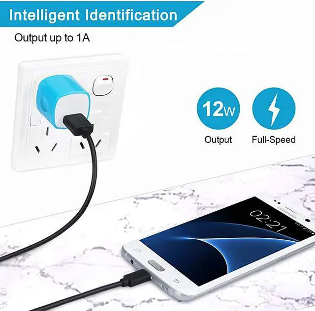 Alt view image 6 of 7 - Wall Adapter Charger Cubes 5Pack 1A Travel Single Port Wall Charger Plug Charging Block Box Compatible iPhone XXR88 Plus76S Plus Samsung Galaxy S10e S10 S9 S8 PlusS7Note 1098 LG G8 G7