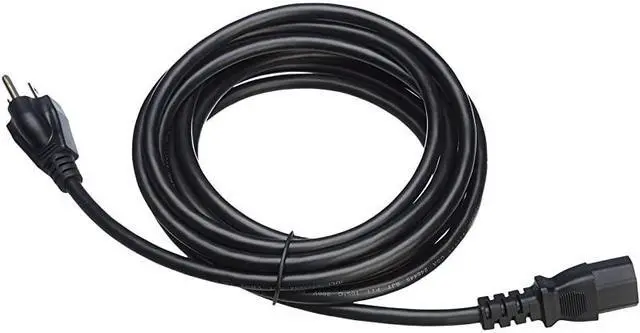 Alt view image 4 of 4 - Computer Monitor TV Replacement Power Cord 15Foot Black