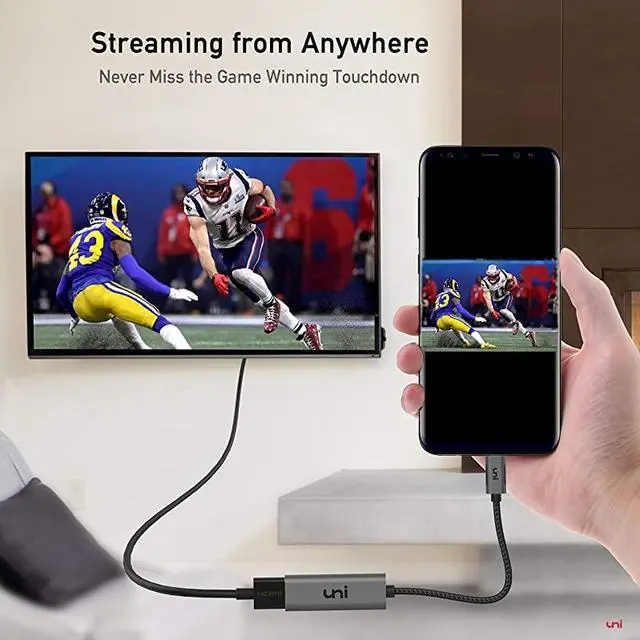 Alt view image 5 of 7 - USB C to HDMI Adapter 4K60Hz  USB Type C to HDMI Adapter Thunderbolt 3 Compatible for MacBook Pro 201920182017 MacBook AiriPad Pro 20192018 Samsung S10 Surface Book 2 and More Gray