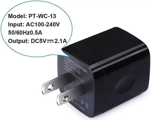 Alt view image 3 of 7 - USB Wall Charger Charging Block  3Pack Dual Port 21A Wall Charger Brick Base Charging Cube Plug Phone Charger Box Compatible iPhone XS MaxXRX8766s iPad Samsung Galaxy S9 S8 S7 S6 LG