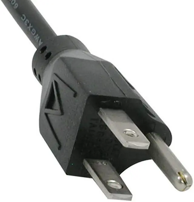 Alt view image 2 of 3 - Power Cord, Replacement Power Cable, 3 Pin Connector, Universal Power Cord, 18 AWG, Black, 12 Feet (3.65 Meters), Cables to Go 53406