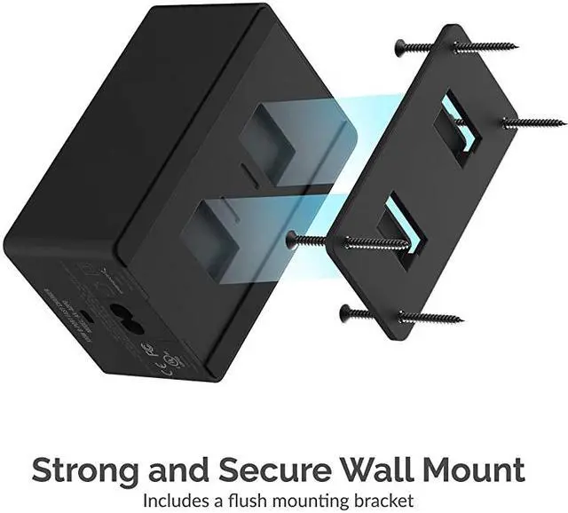Alt view image 3 of 7 - 100 Watt 8Port FamilySized USB Rapid Charger UL Certified Includes 2 PD Power Delivery Ports AXADPD