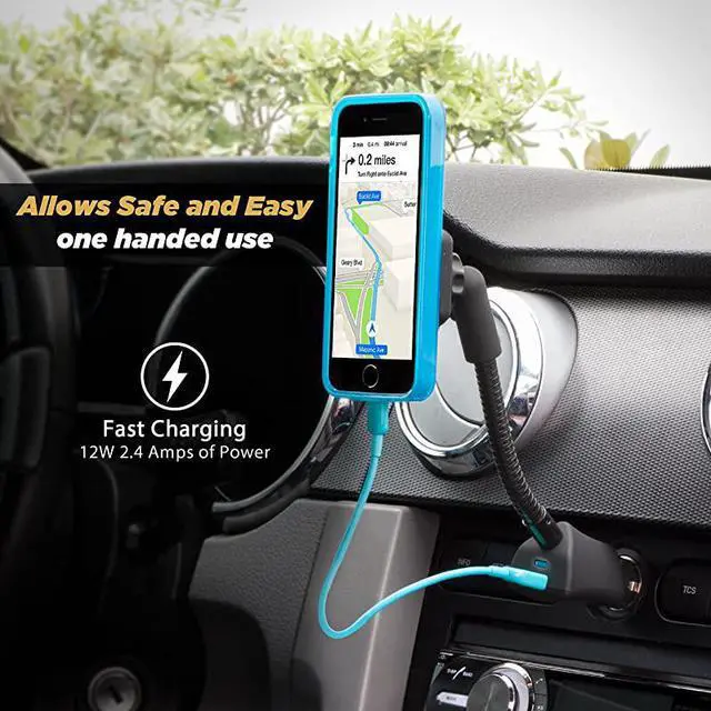Alt view image 4 of 7 - MAG12VB MagicMount Magnetic Power Outlet Mount Holder for Vehicles In Frustration Free Packaging Black