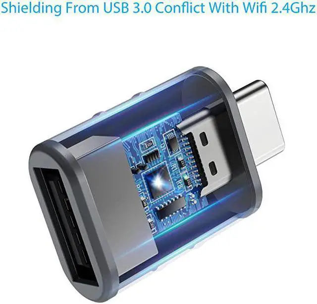 Alt view image 5 of 7 - C to Adapter Pack of 2 C Male to 3 Female Adapter Compatible with iMac 2021 iPad Pro 2021 MacBook Pro 2020 MacBook Air 2020 Dell XPS and Other Type C or Thunderbolt 3 Devices Space Grey