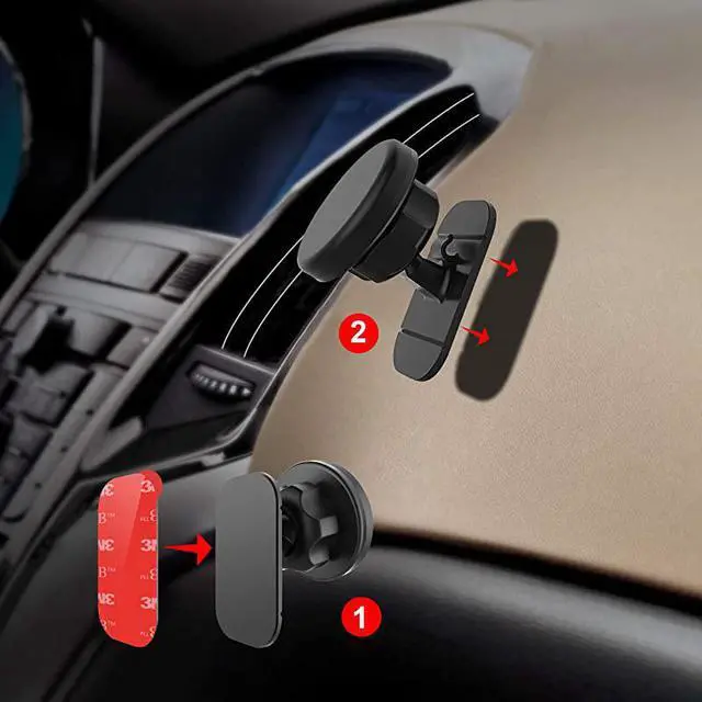Alt view image 6 of 7 - 3M VHB Sticky Adhesive Pads Replacement Mounting Tape 4 PCS Dashboard Sticker Pads for Magnetic Phone Car MountCarMountAdhesiveDouble Sided 3M Adhesive PadsCar Mount Sticker Tapes