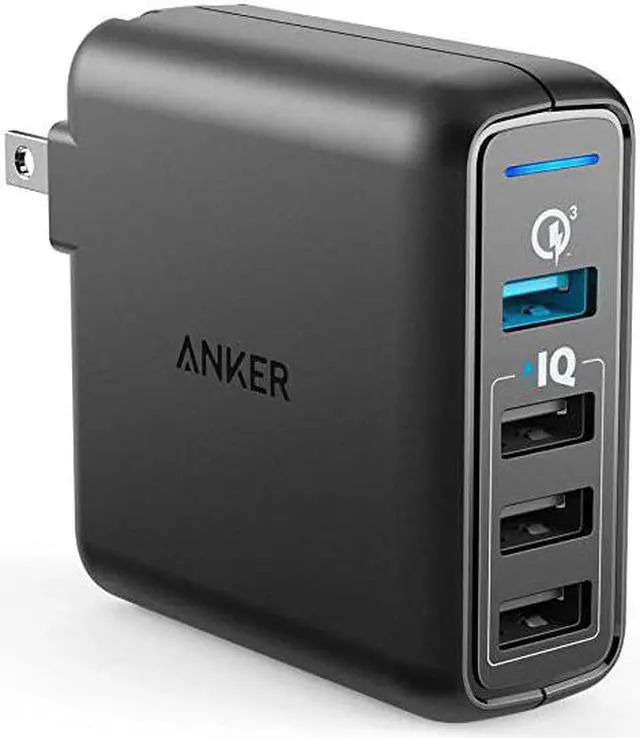 Main image of Quick Charge 30 435W 4Port USB Wall Charger PowerPort Speed 4 for Galaxy S7S6edgeedge+ Note 45 LG G4G5 HTC One M8M9A9 Nexus 6 with PowerIQ for iPhone 7 iPad and More