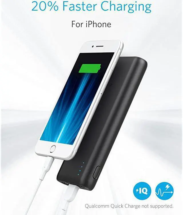 Alt view image 3 of 6 - Portable Charger  PowerCore 20100mAh Ultra High Capacity Power Bank with 48A Output and PowerIQ Technology External Battery Pack for iPhone iPad amp Samsung Galaxy amp More Black