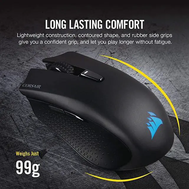 Alt view image 4 of 7 - Harpoon RGB Wireless Wireless Rechargeable Gaming Mouse with SLIPSTREAM Technology 10000 DPI Optical Sensor