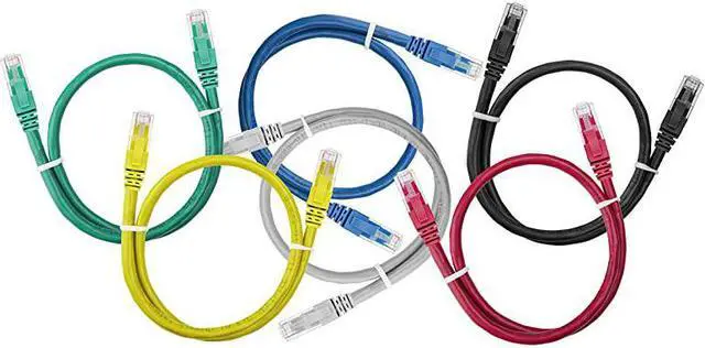 Alt view image 7 of 7 - Ethernet Cable 15 Feet LAN UTP 18 inch Cat 6 RJ45 Network Patch Internet Cable 6 Pack 15 ft
