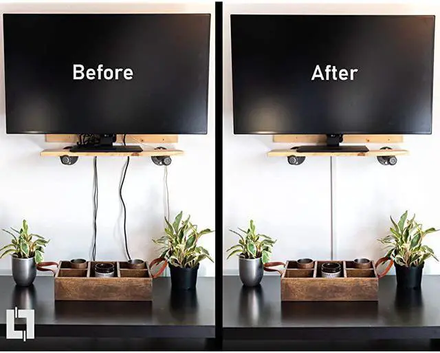 Alt view image 6 of 7 - Cable Management Kit, CordMate II, Cord Organizer and Hider, Cord Cover, Concealer, and Protector for Wall, White, Medium Capacity, 16318, 144 Inches