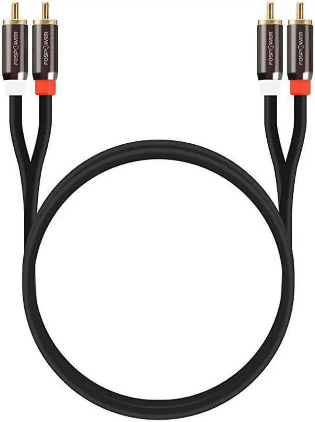 Alt view image 7 of 7 - 15 Feet) 2 RCA M/M Stereo Audio Cable [24K Gold Plated | Copper Core] 2RCA Male to 2RCA Male [Left/Right] Premium Sound Quality Plug