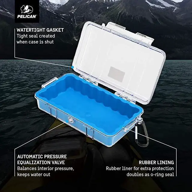 Alt view image 3 of 7 - 1060 Micro Case for iPhone Cell Phone GoPro Camera and More BlueClear