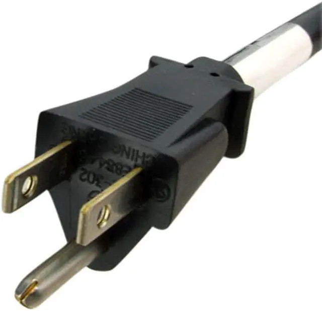 Alt view image 3 of 5 - com Power Extension Cord 10 ft Universal Three Prong 125V 13A Cable Black PAC10110
