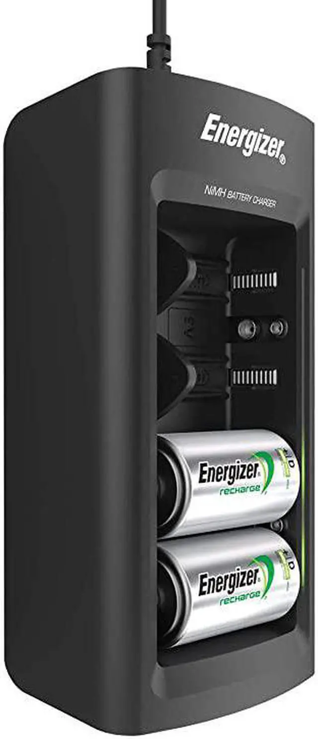 Alt view image 2 of 7 - Rechargeable Battery Charger by  for C D AA AAA 9V NiMH Rechargeable Batteries with LED Indicator and Overcharge Prevention Function