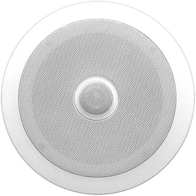 Main image of 8 Ceiling Wall Mount Speakers Pair of 2Way Midbass Woofer Speaker Directable 1 Titanium Dome Tweeter Flush Design w 55Hz22kHz Frequency Response amp 300 Watts Peak Easy Installation  PDIC80