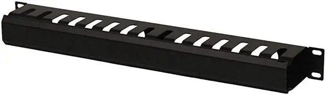 Main image of 1U Metal Rack Mount Horizontal Cable Manager Duct Raceway for 19 Inch Server Rack
