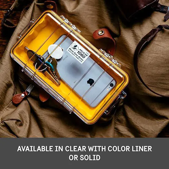 Alt view image 6 of 7 - 1060 Micro Case for iPhone Cell Phone GoPro Camera and More BlueClear