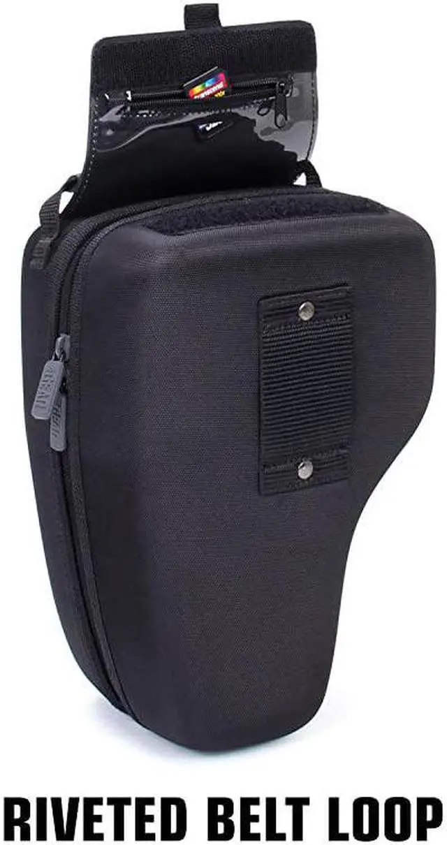 Alt view image 3 of 7 - Hard Shell DSLR Camera and Zoom Lens Case with Molded EVA Protection Quick Access Opening and Padded Interior Compatible with Nikon Canon Olympus Cameras with Popular 300mm Lenses