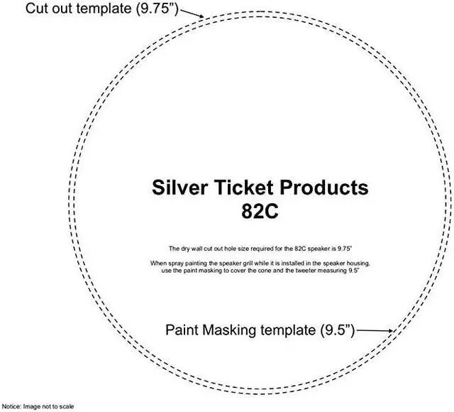 Alt view image 2 of 7 - Silver Ticket inWall inCeiling Speaker with Pivoting Tweeter 8 Inch inCeiling