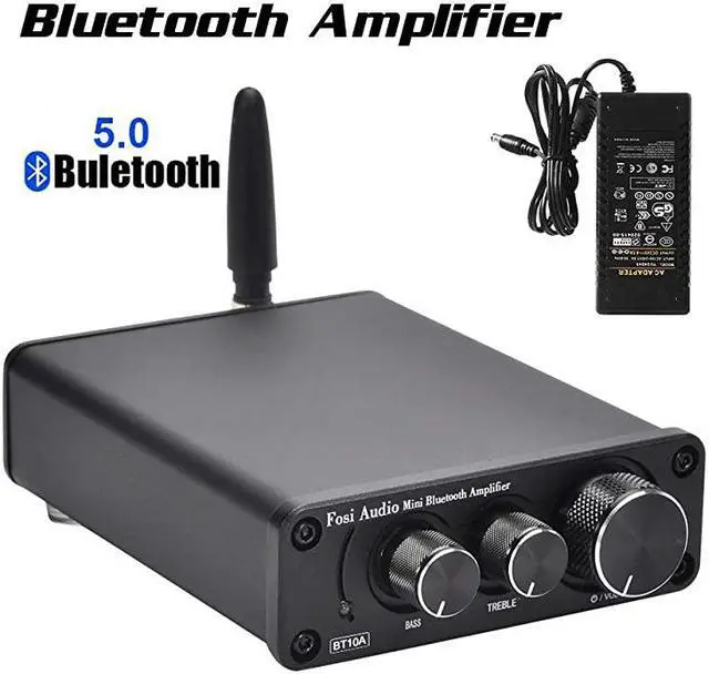 Main image of Bluetooth 50 Stereo Audio Amplifier Receiver 2 Channel Class D Mini HiFi Integrated Amp for Home Speakers 50W x 2 TPA3116  BT10A