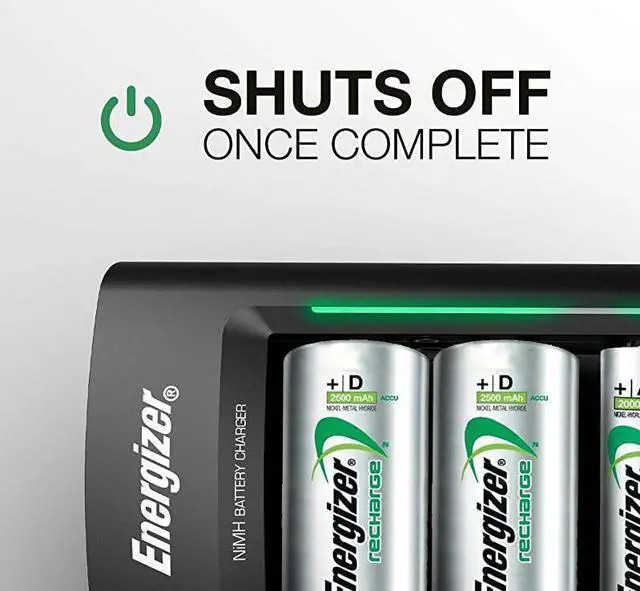 Alt view image 7 of 7 - Rechargeable Battery Charger by  for C D AA AAA 9V NiMH Rechargeable Batteries with LED Indicator and Overcharge Prevention Function