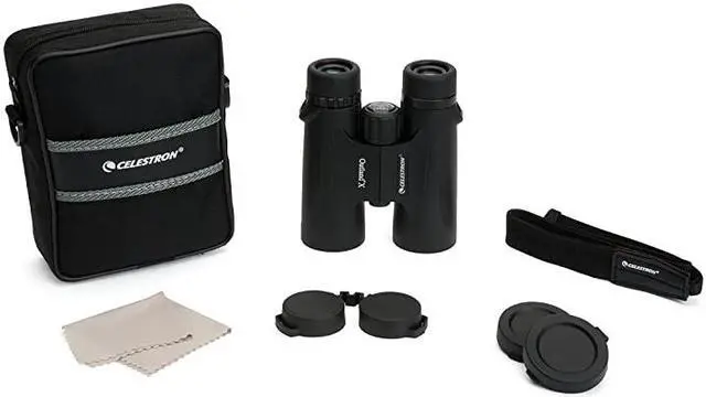 Alt view image 6 of 7 - Outland X 10x42 Binoculars Waterproof Fogproof Binoculars for Adults MultiCoated Optics and BaK4 Prisms Protective Rubber Armoring