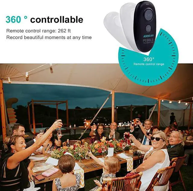 Alt view image 7 of 7 - Remote Wireless Shutter Release for Canon EOS RP Rebel T6 T7 SL2 5D Mark II 6D Mark II 7D Series 5D Series for Fujifilm XT3 for Olympus OMD EM1 Mark II for Pentax K1 Mark II