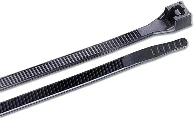 Main image of 46308UVBM Standard Cable Tie 017 Width 8 Length 2 Maximum Bundle Diameter Ultraviolet Black Case of 5