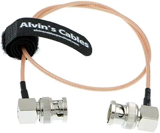 Alt view image 2 of 3 - Coax BNC Right Angle Male to Male Cable for BMCC Video Blackmagic Camera