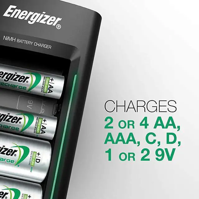 Alt view image 3 of 7 - Rechargeable Battery Charger by  for C D AA AAA 9V NiMH Rechargeable Batteries with LED Indicator and Overcharge Prevention Function