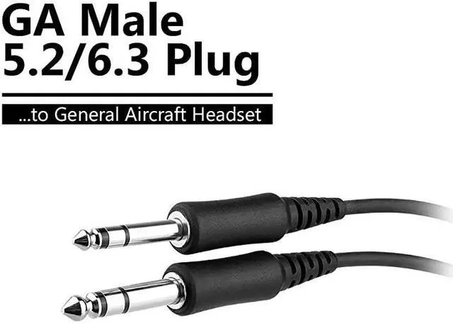 Alt view image 3 of 3 - Aviation Headset to General Aircraft GA AdaptefoBose A20 Lemo 6Pin