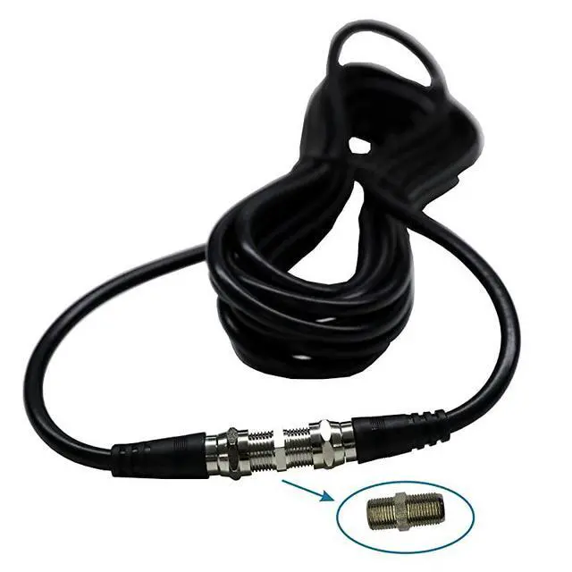 Alt view image 5 of 5 - Extention Coaxial Cable 15 Feet with Coaxial Coupler Extend Your Digital TV Antenna Cable