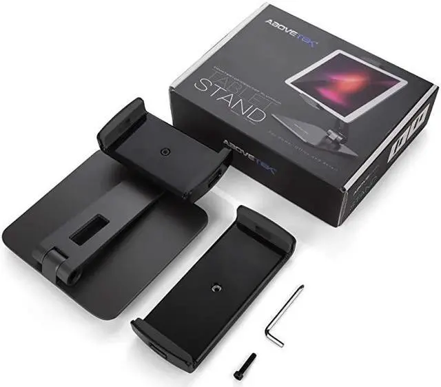 Alt view image 7 of 7 - Business Kiosk Aluminum Tablet Stand 360 Swivel Tablet Phone Holders for Any 414 Display Tablets or Cell Phones Professional Sturdy for Store POS Office Showroom Grey
