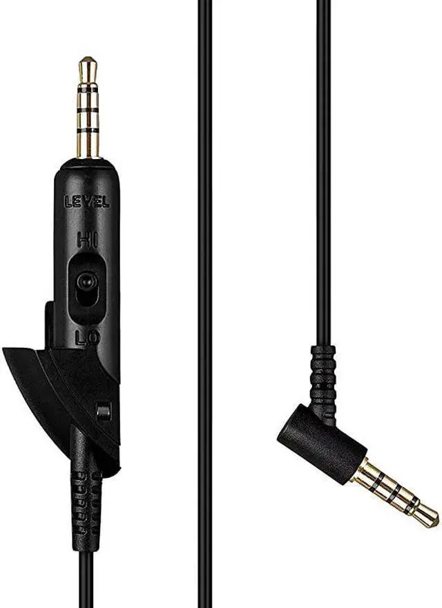 Alt view image 4 of 6 - Replacement Audio Cable Cord Extension Wire Compatible with Bose QuietComfort 15 QC15 Quiet Comfort 15 QuietComfort 2 QC2 Headphones