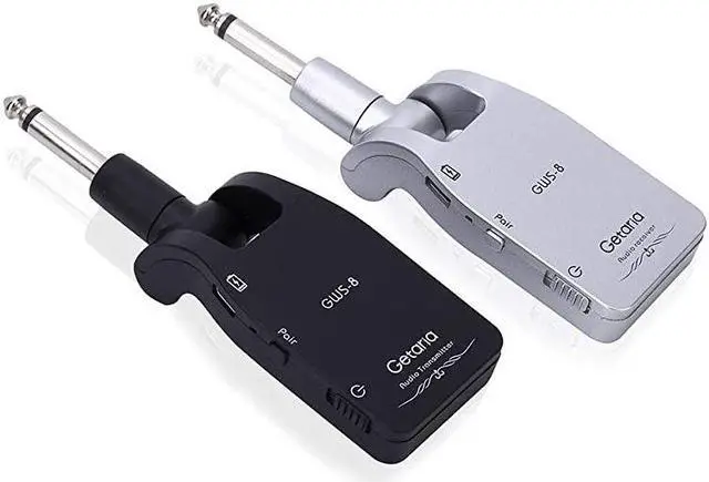 Alt view image 5 of 7 - 24GHZ Wireless Guitar System Builtin Rechargeable Lithium Battery Digital Transmitter Receiver for Electric Guitar Bass Black